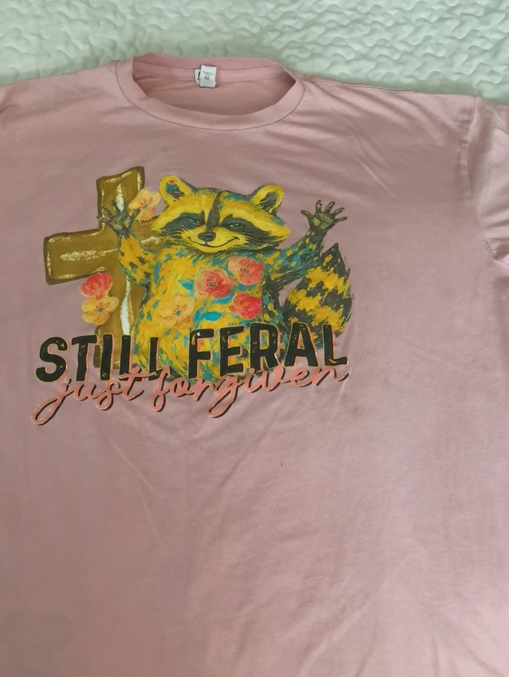Levi's Pink Graphic Raccoon Tee